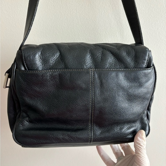 Vintage leather shoulder bag brown size Medium 90’s - Picture 7 of 17